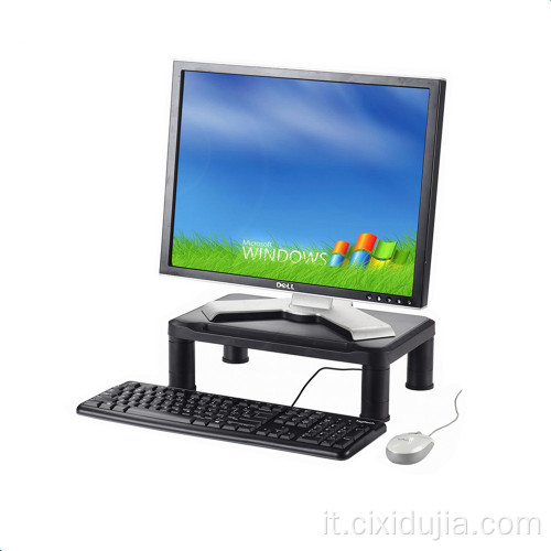 Supporto per laptop con supporto per monitor intelligente regolabile in altezza